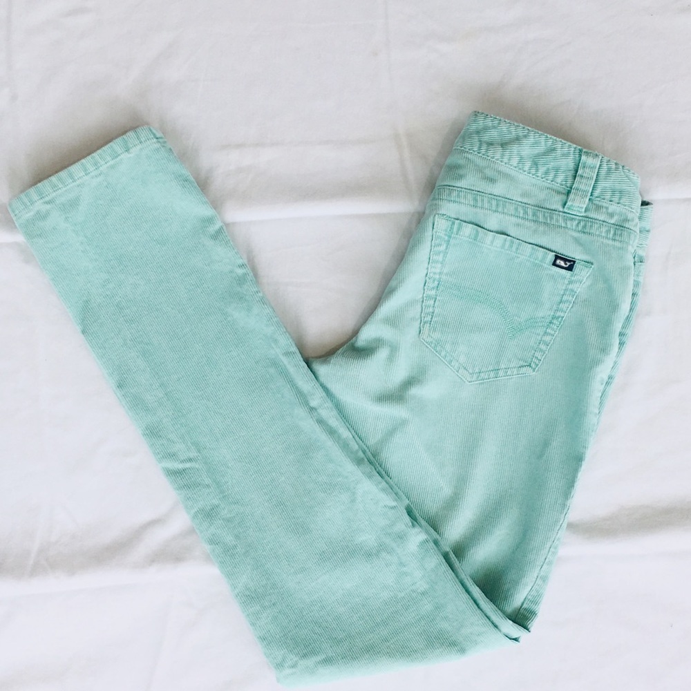 Mint Blue Corduroy Vineyard Vines Pants Women’s